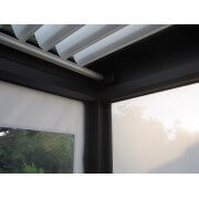 Rideau cristal transparent pour pergola