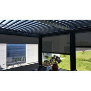 Rideau latéral transparent pour pergola 