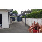 Carport 7x4 alu adossé toit polycarbonate 