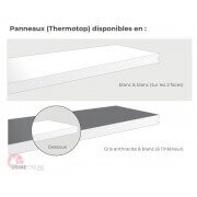 Carport thermotop Aluminium adossé