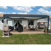 Pergola bioclimatique 6x4 2 poteaux 