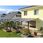 Pergola toile tendue pvc 6x4