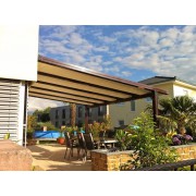 Pergola adossée toile tendue précontraint 6x4