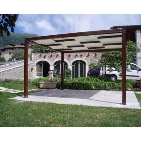 Pergola toile tendue entrelacée autoportée