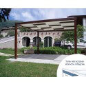 Pergola Toile Fixe Micro-Perforée KB + Kit Toile Ferrari 602 Étanche Rétractable AUTOPORTÉE en Aluminium Sur Mesure