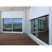 Volet roulant aluminium somfy pose en drapeau (dans coffre existant intérieur)