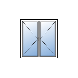 Fenêtre Mixte Bois / Alu 2 Vantaux Ouvrants à la Française Sur Mesure