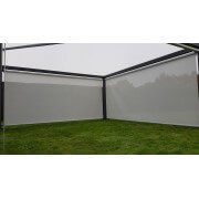 Store à Guide motorisé pour pergola micro-perforé SWK M654 Grey