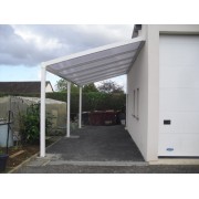 Carport Alu 6x3 toit polycarbonate
