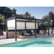 Store à Guide motorisé micro perforé m 005 white