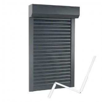 Volet roulant aluminium gris antracite 7016