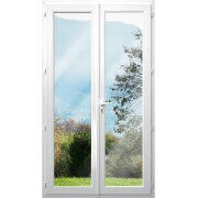 Porte fenêtre pvc 2 vantaux sans soubassement