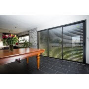 Baie coulissante blanc 3 vantaux 