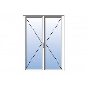 Porte fenêtre pvc 2 vantaux