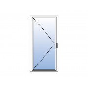 Porte fenetre alu 1 vantail tirant gauche