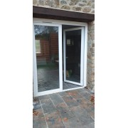 Porte fenêtre pvc 2 vantaux ouvrant principal gauche