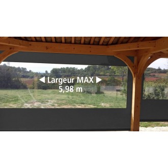 Store à Guide transparent électrique pour pergola