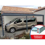 Carport Alu adossé sur mesure