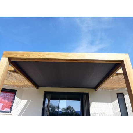 Store toiture pergola fait maison