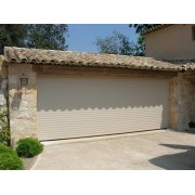 Porte de garage enroulable 4x2 beige