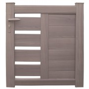 Portillon Aluminium plein et ajouré horizontal Soazic