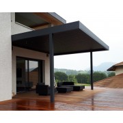 Pergola bioclimatique 5.66x4.2 poteaux déportés