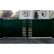 Portail Aluminium Plein et ajouré horizontal Dylia