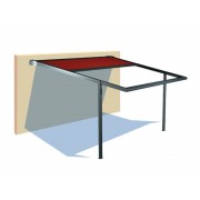 Store banne avec poteaux déportés