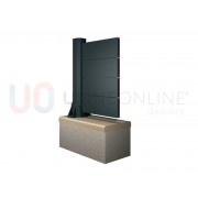 Clôture Aluminium Pleine Lames 100x20mm à Sceller Sur Mesure