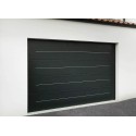 Porte de Garage Sectionnelle Décor Alunox Électrique (Moteur SOMMER) Panneaux 40 mm Ressort Extension RE100 Sur Mesure