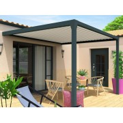 Pergola bioclimatique M1 4x3.5 adossée