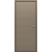 Porte d'Entrée Aluminium Vista Rainures Horizontales Sur Mesure