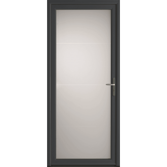 Porte d'Entrée Aluminium Stan Vitrage Intégral Sur Mesure