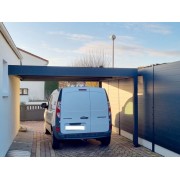 Carport toit plat adossé 4.72 x 3.7 m