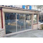 Volet roulant aluminium beige ral 1015 3775 x 2500 mm & 1000x1650 mm