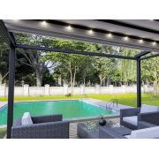 Eclairage Led avec Variateur d'Intensité Pergola Toile Rétractable S-Luxe Sauleda® Technical 