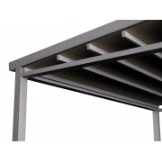 Structure Latérale Incluse pour Stores ou Baies Vitrées Pergola Toile Rétractable S-Luxe Soltis w96 Ferrari® Etanche Auto-portée