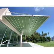 Pergola Suspendue Maison Toit Plat Toile Rétractable S-Luxe Sauleda® Technical Etanche Electrique