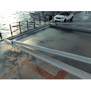 Pergola Suspendue (Bras de Supprts) Toile Rétractable S-Luxe Sauleda® Technical Etanche Electrique