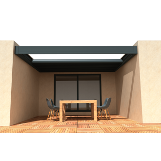 Pergola Aluminium Toit Retractable Entre Murs