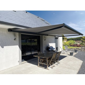 Store banne 5x3.5m gris foncé 7016