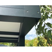 Option poteaux déportés pour carport toit plat
