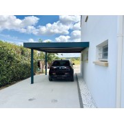 Carport adossé 5x3.5 poteaux déportés