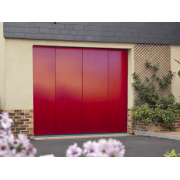 Porte de Garage Coulissante Électrique Sommer Rouge 3004 Finition Lisse Sur Mesure