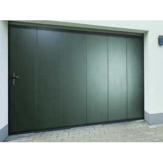 Porte de Garage Coulissante manuelle 4.5m Finition Lisse Sur Mesure