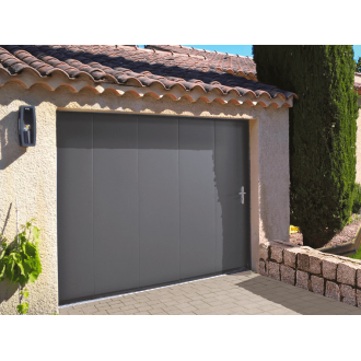 Porte de Garage Coulissante manuelle 4.5m Finition Lisse Sur Mesure