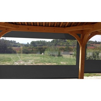 Store à Guide manuel transparent pour pergola