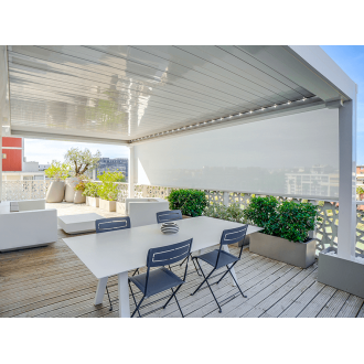 Rideau ZIP Extérieur 6m Pergola