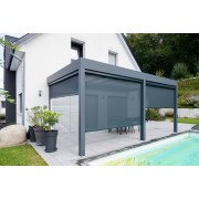 Store ZIP Solaire Gris Antracite Extérieur Pergola