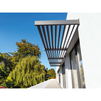 Brise Soleil Horizontal Lames Fixes Gris Anthracite 7016